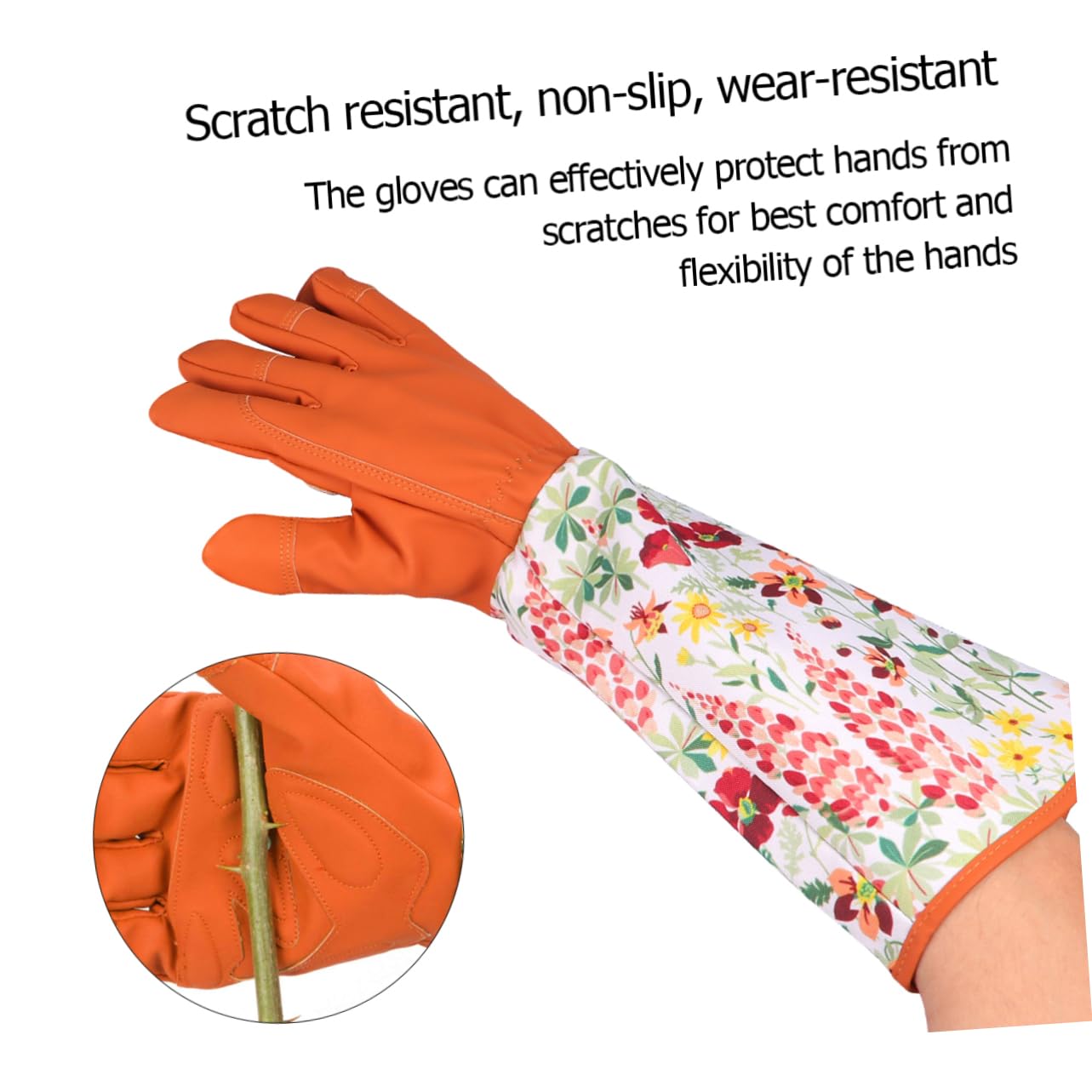 POPETPOP 1par Guantes De Jardinería De Protección Con Mangas Largas Guantes Laborales Impermeables y Transpirables Para Trabajo El Jardín Color Marrón