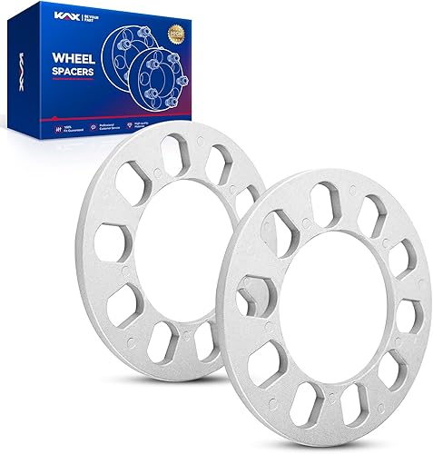 Vista 276 de KAX Espaciadores de rueda de 0.236 x 5.315 in, espaciadores de rueda centrados de 2 pulgadas y 6 lengüetas para F-15-0, Expedition, Mark LT, Negro