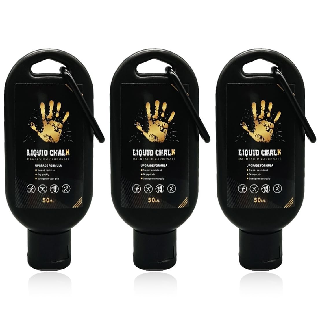 Liquid Chalk 50ML pour Gymnastique, Escalade, Haltérophilie, Cross Training