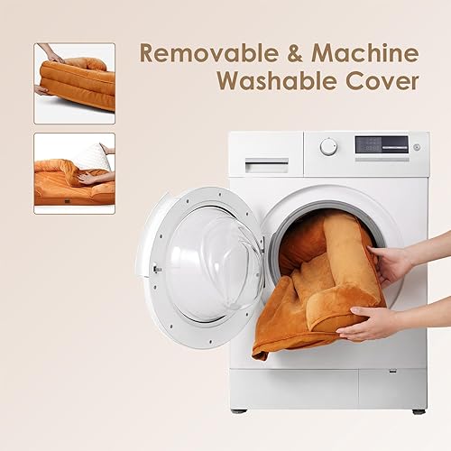 Miniatura 178 de EHEYCIGA – Cama ortopédica mediana impermeable para perros medianos, de espuma viscoelástica tipo caja de huevos, con bordes elevados y base