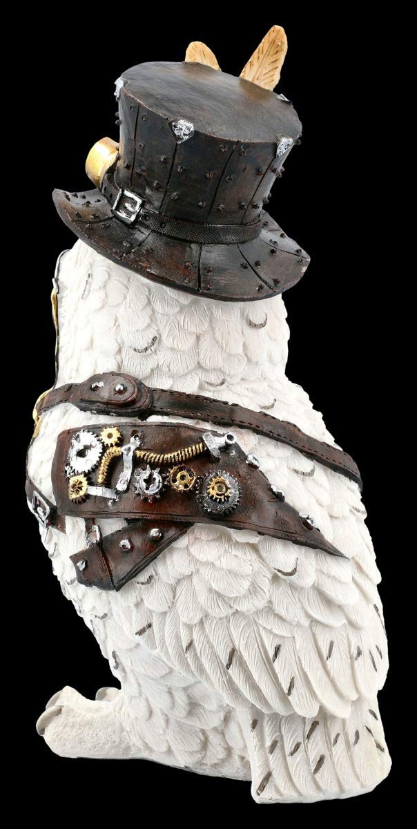Figuren shop gmbh Búhos Fantasy Carácter Animal - Steampunk Cogsmiths Búho Graciosos Figura Decorativa, Artículo Decorativo, Wohn-Deko, H 23,5 CM