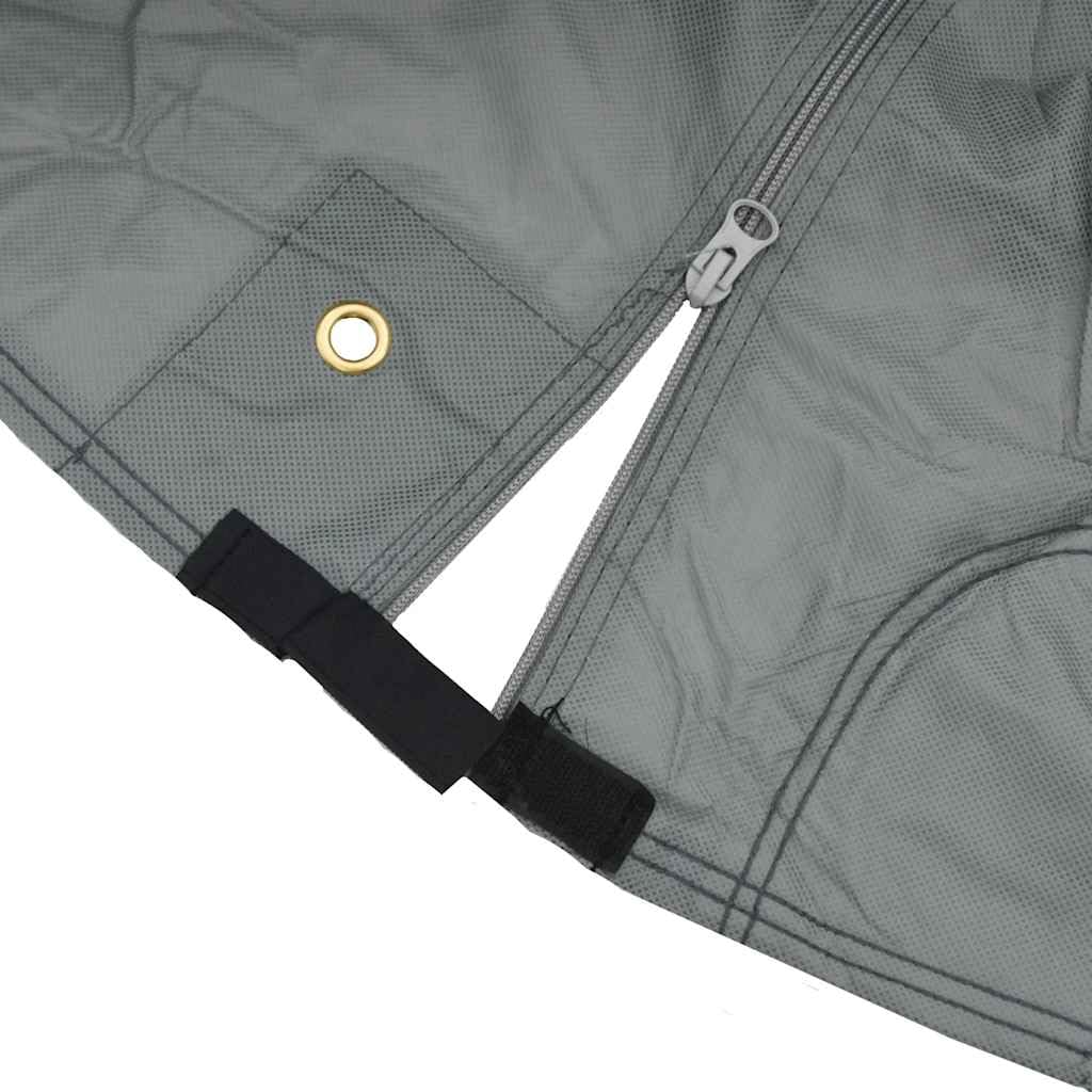 Mangloder - Funda protectora para caravana, color gris, 610 x 250 x 220 cm, impermeable, transpirable, resistente a la intemperie, resistente a los rayos UV, para exteriores, interiores, lluvia, nieve