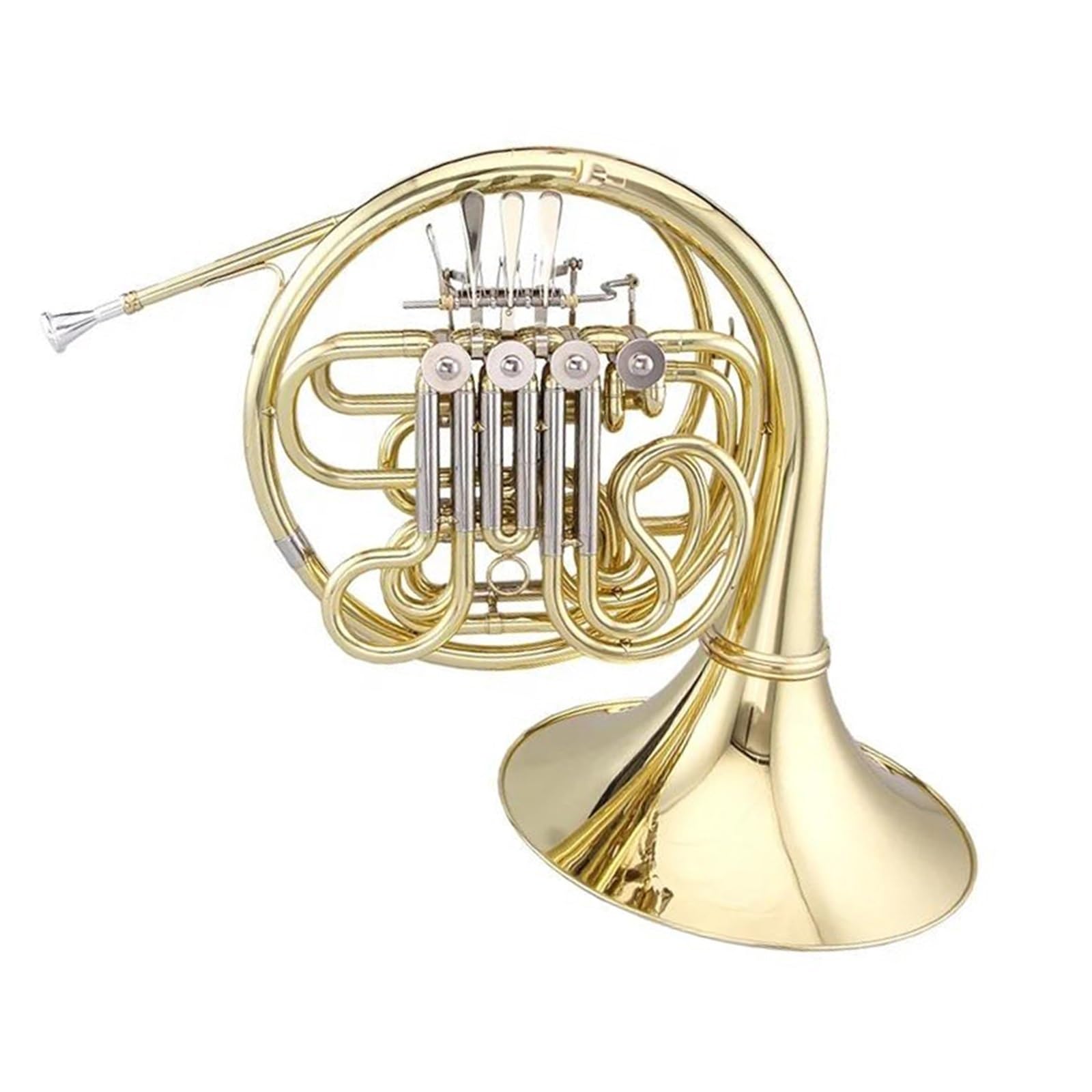 Corno Francese Strumento Musicale Corno Francese Doppio Professionale In Ottone Giallo Aspetto Meraviglioso