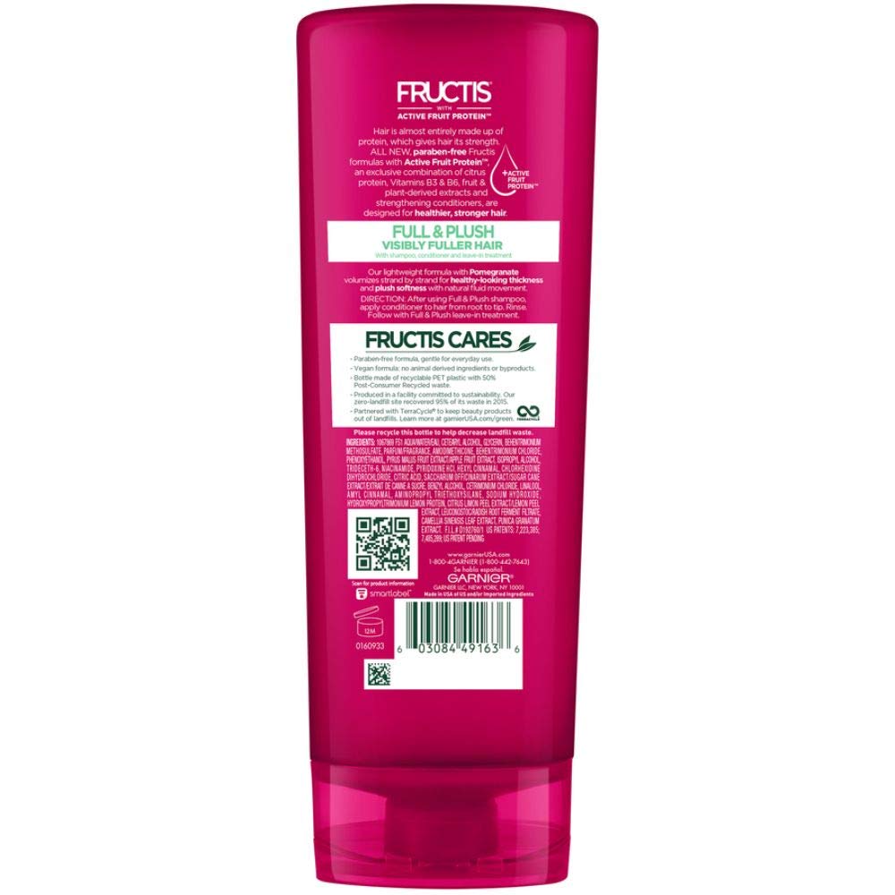 Buy Garnier Hair Care Fructis Full and Plush Conditioner, 12 Fluid