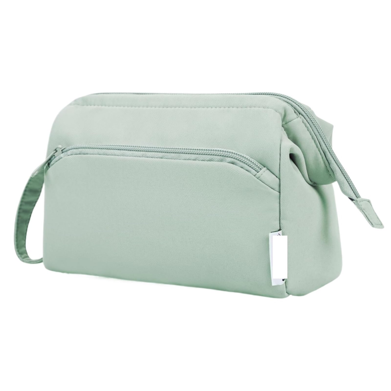 Portátil para Viaje Bolsas Bolsa de cosméticos for mujer, bolsa de cosméticos de apertura amplia, bolsa de almacenamiento de cosméticos de viaje, bolsa de aseo cosmética Organizador Maquillaje(Grün)