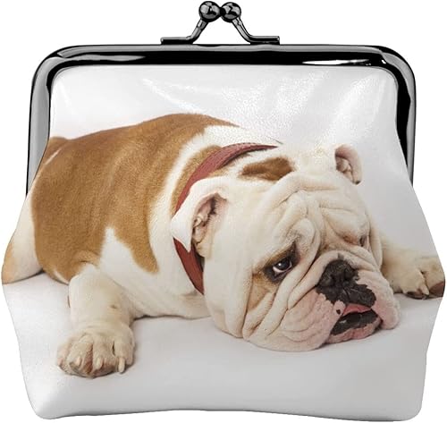 Monedero tipo monedero inglés Bulldog para mujeres y niñas, viaje con cierre de hebilla y hebilla