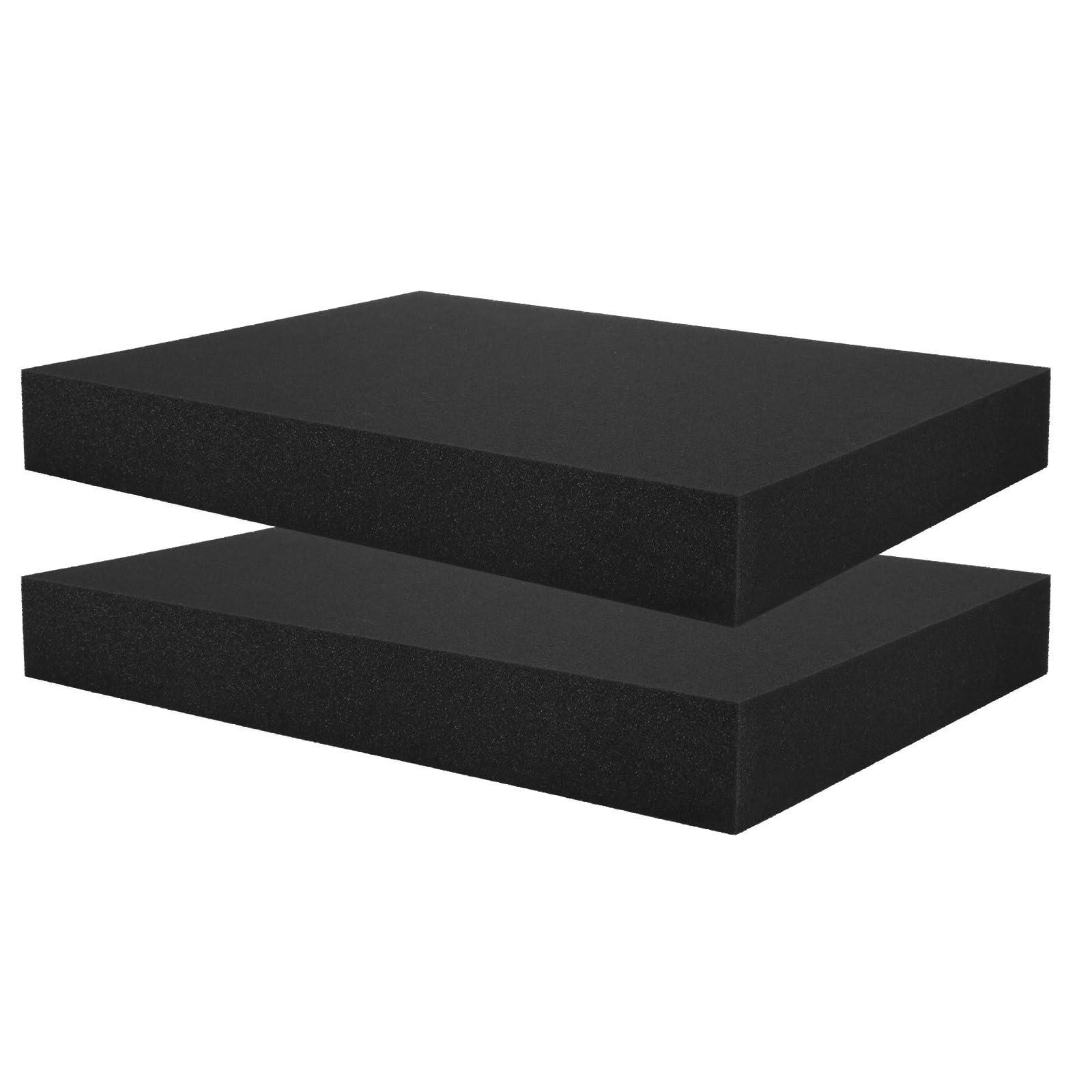 Y-luck Lot De 2 Feuilles De Mousse Polyéthylène Noir - Coussins 30.5 X 30.5 X 2.5 Cm Pour Emballage, Protection Et Travaux Manuels