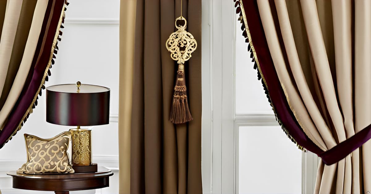 DÉCOPRO Noblesse Collection Elegant Hand Crafted 4" (10cm) Key Tassel (NKT) Toffee Brown #08 (Light Brown Chocolate Brown) Set of 2
