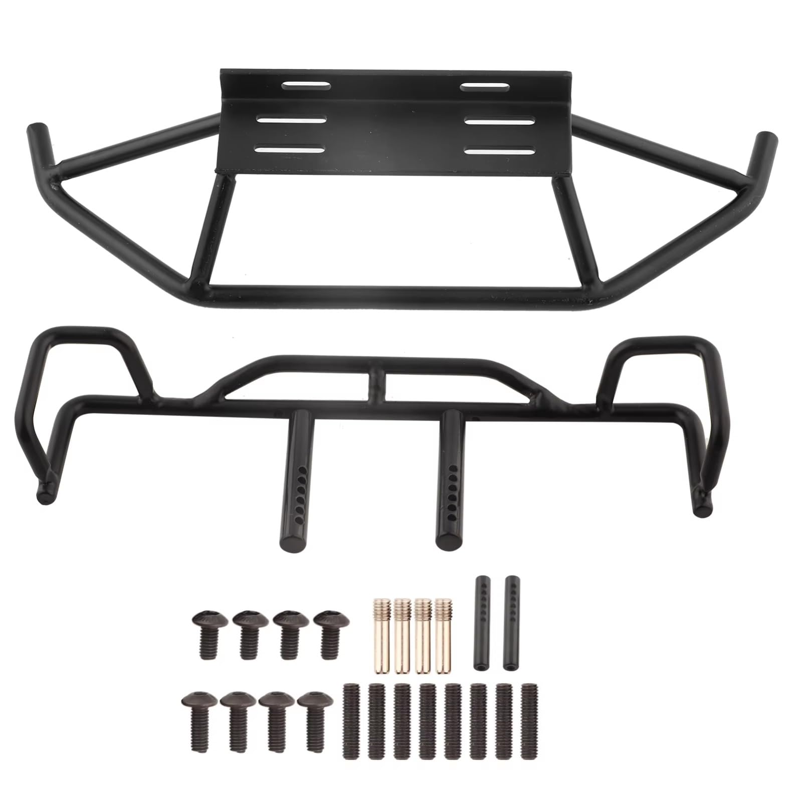 Per TF2 TF1 1/10 Anteriore Metallo Paraurti Posteriore Bilancia RC Crawler Aggiornamenti Parti Componenti Accessori Modifiche Riparazioni Decorazioni RC Ricambi Modellismo