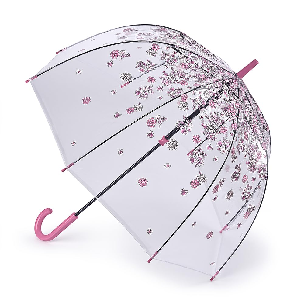 Fulton Birdcage Sketchy Sprigs Print Umbrella
