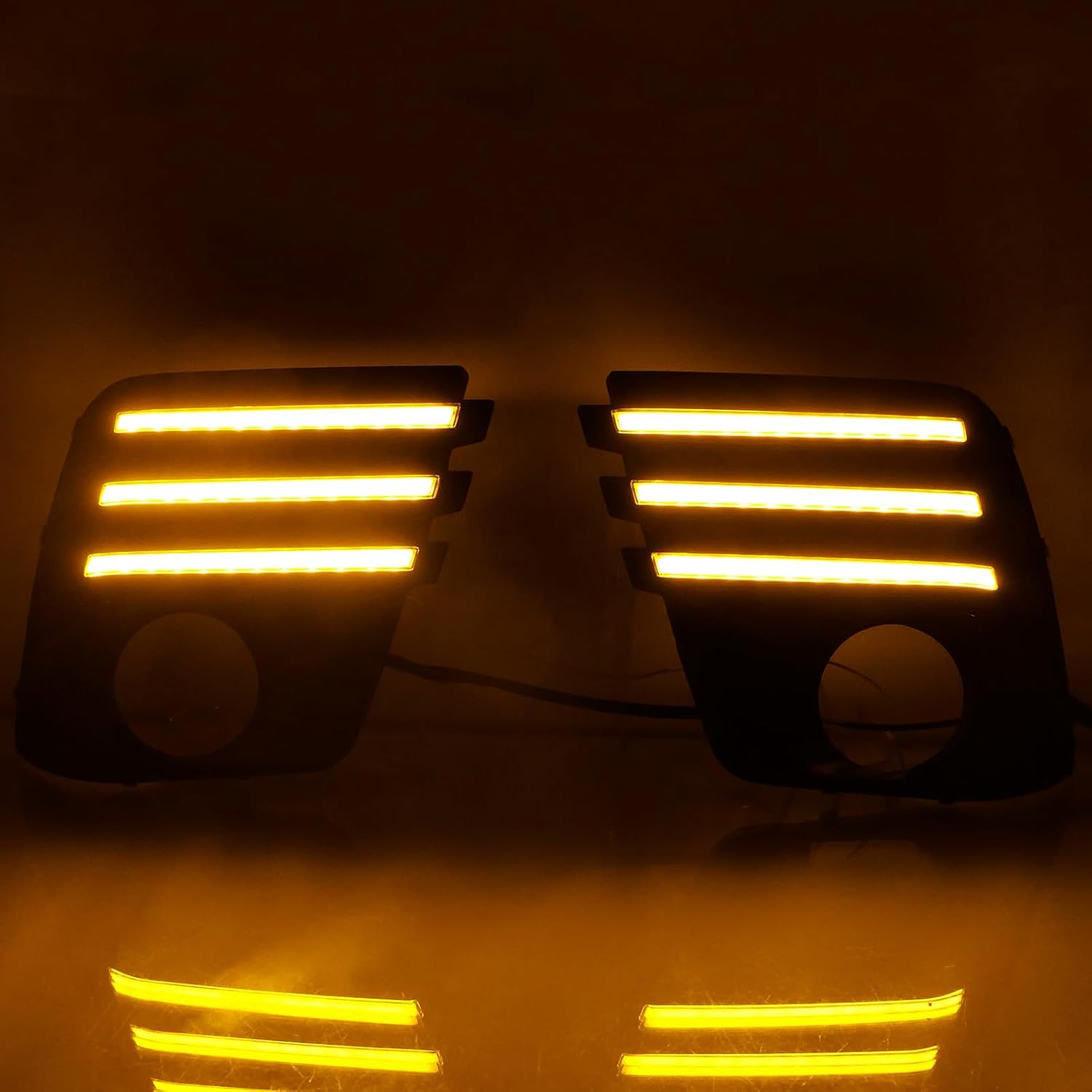 LED Front Bumper DRL Fog Light With Sequential Turn Signal Light Fit For 2022-2024 Subaru Forester Accessories Daytime Running Driving Headlight