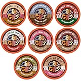 Crazy Cups Christmas Coffee Pods Variety Pack, Holiday Coffee Sampler of Single Serve Assorted Flavo