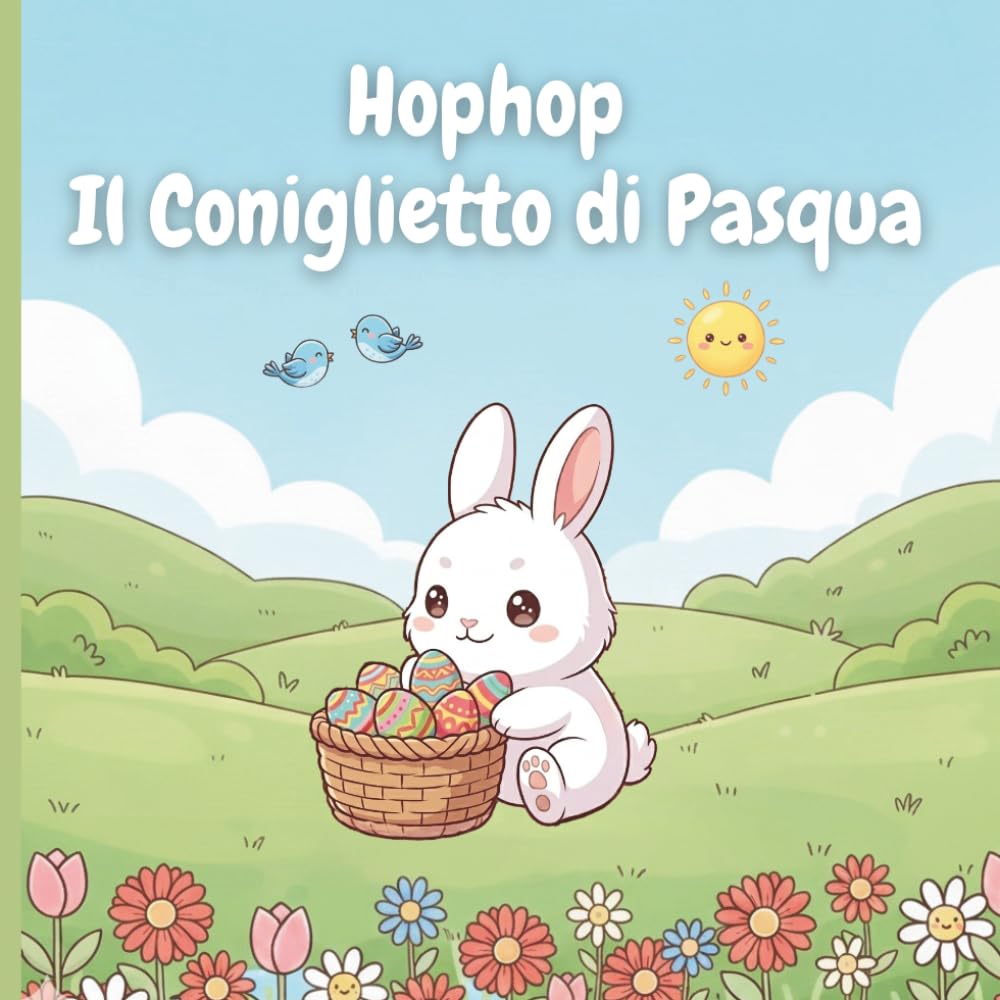 Hophop Il coniglietto di Pasqua: Libro Illustrato per Bambini 0-3 Anni sulla Pasqua