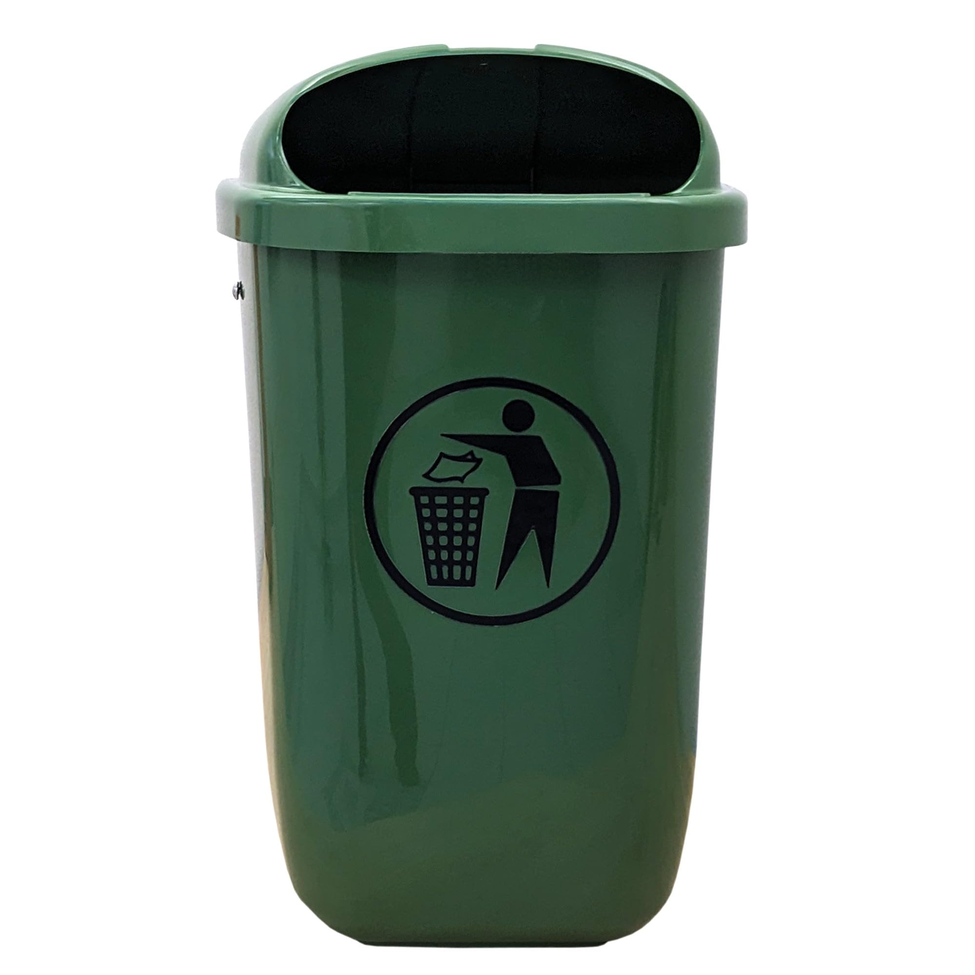 Poubelle en plastique en RAL 6017 VERT MAI LT. DIN 30713