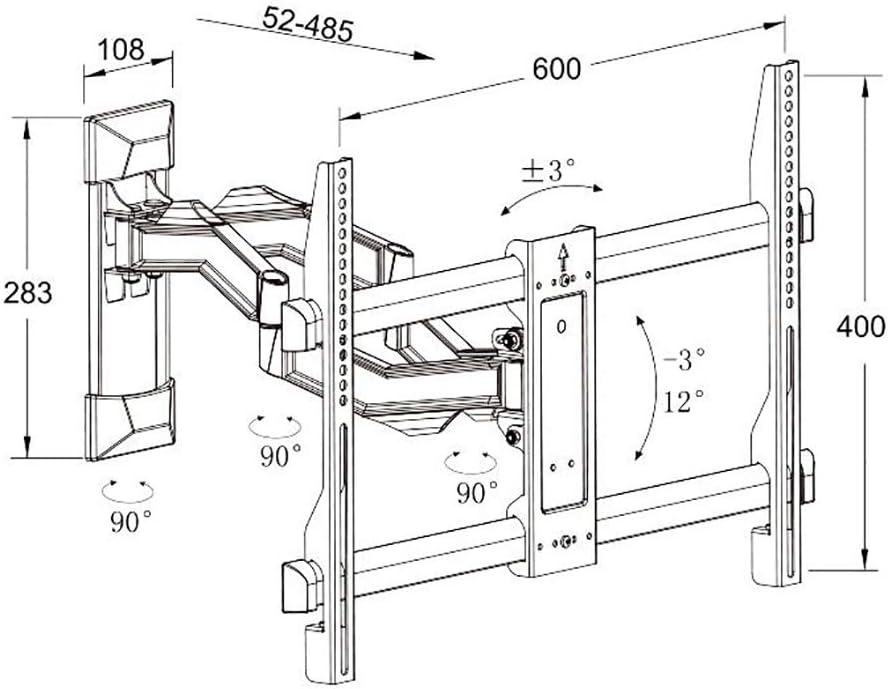 TV Stand TV Rack Telescopic Rotating wall Mount Bracket wall Mount 32/55 inch Universal Rack,