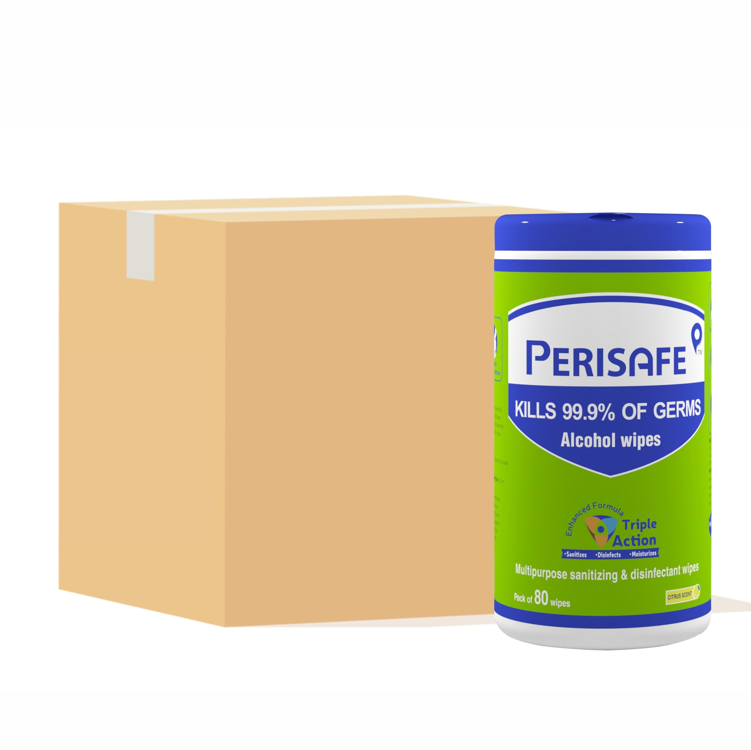 PERISAFE Multipurpose Sanitizing Disinfectant Wipes For Hard & Soft Surface - 80 Wipes (Pack of 18) (B0CHRTZ68D) Amazon Price History, Amazon Price Tracker