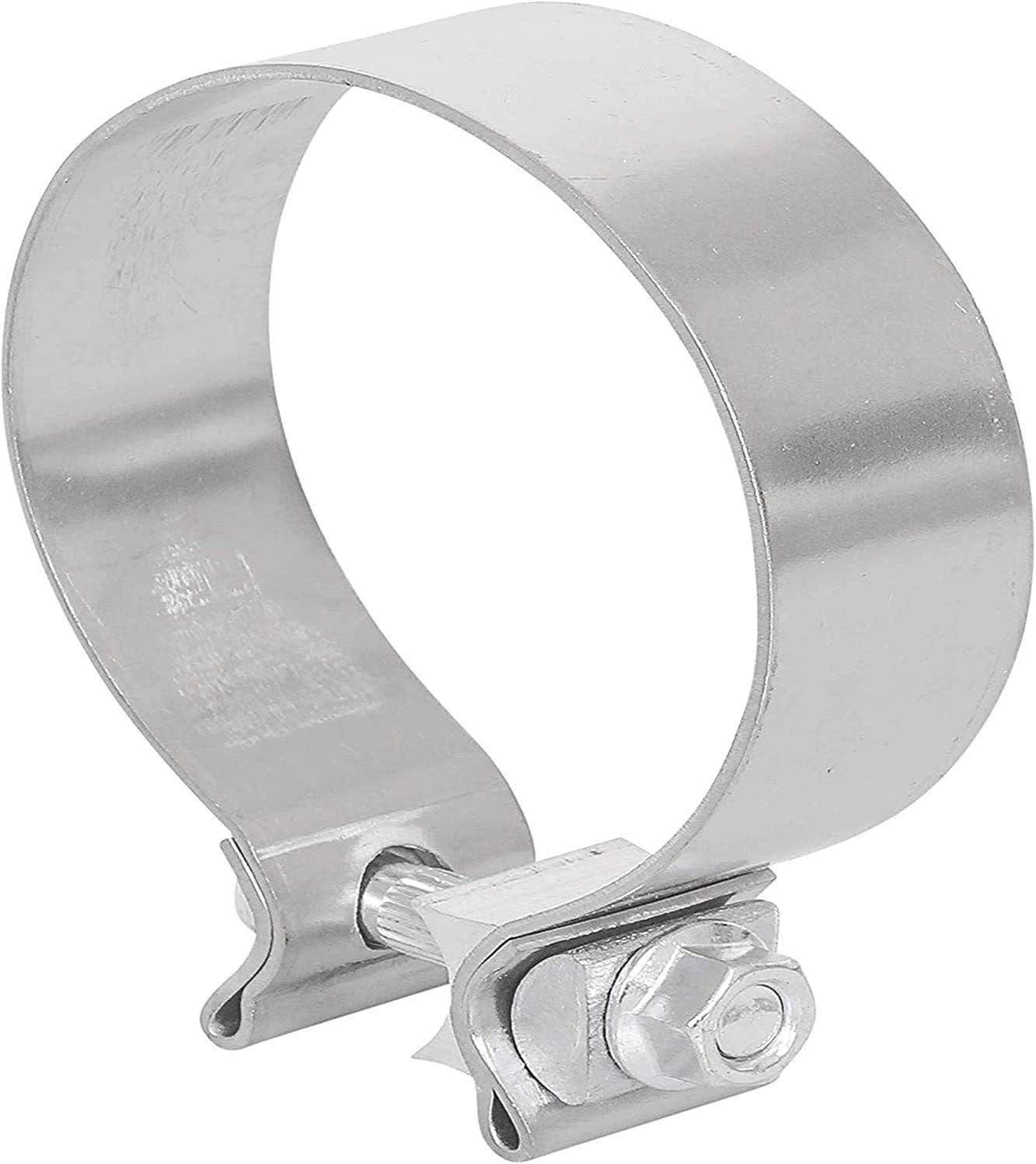 TOTALFLOW2.25" TF-225SS 409 Stainless Steel Single Bolt AccuSeal Exhaust Muffler Clamp Band-2.25 Inch
