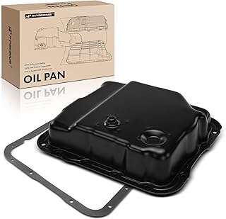 A-Premium Transmission Oil Pan with Drain Plug & Gasket Compatible with 4L60-E 4L65-E 4L70-E Transmission & Chevy Silverado 1500 1999-2013 Tahoe Express Blazer & GMC Sierra 2500 Jimmy Safari Sonoma