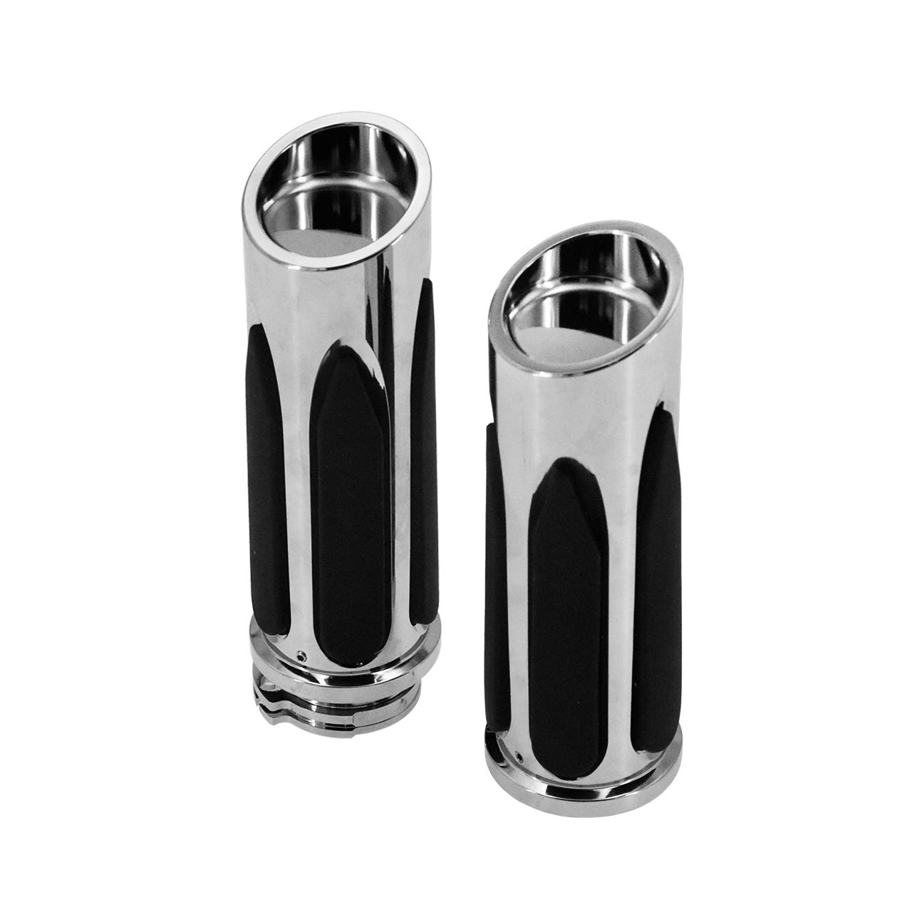 Poignée De Guidon Harley Touring Sportster Dyna Softail CNC Edge Cut 25 Mm Pour Moto