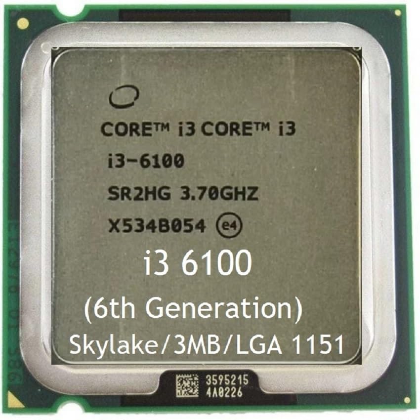 Amazon.in: Buy i3 6100 (6th Generation)| 3.7 GHZ| 14 nm| LGA 1151