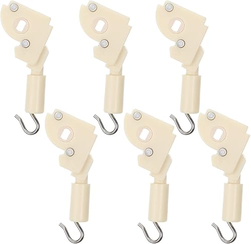 Angoily 6 piezas de atenuador de cortina Mecanismo de inclinación de repuesto, persianas de gancho de conexión de inclinación, kit de reparación de