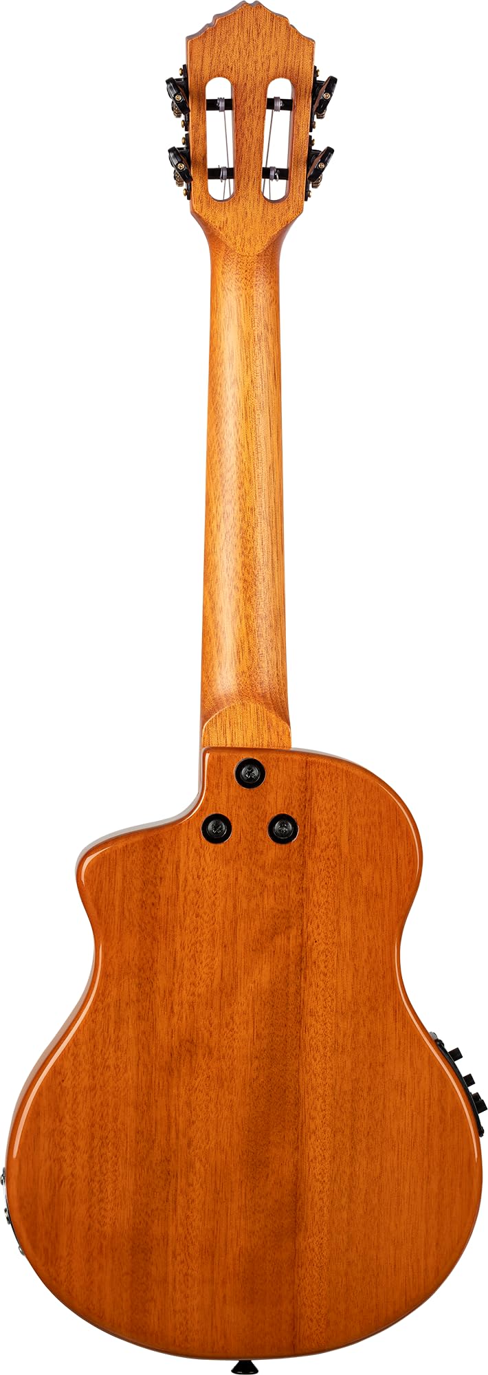 Ortega Guitars Tenor Ukulele Elektro-Akustisch – Massiver Korpus – Tourplayer Series – Inklusive Gig Bag – Geflammter Ahorn/Okoume, Blau (RTPX-U-FMA)