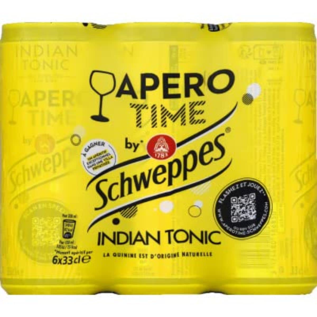 24 x Schweppes Indian Tonic (24 latas desechables de 0,33 L)