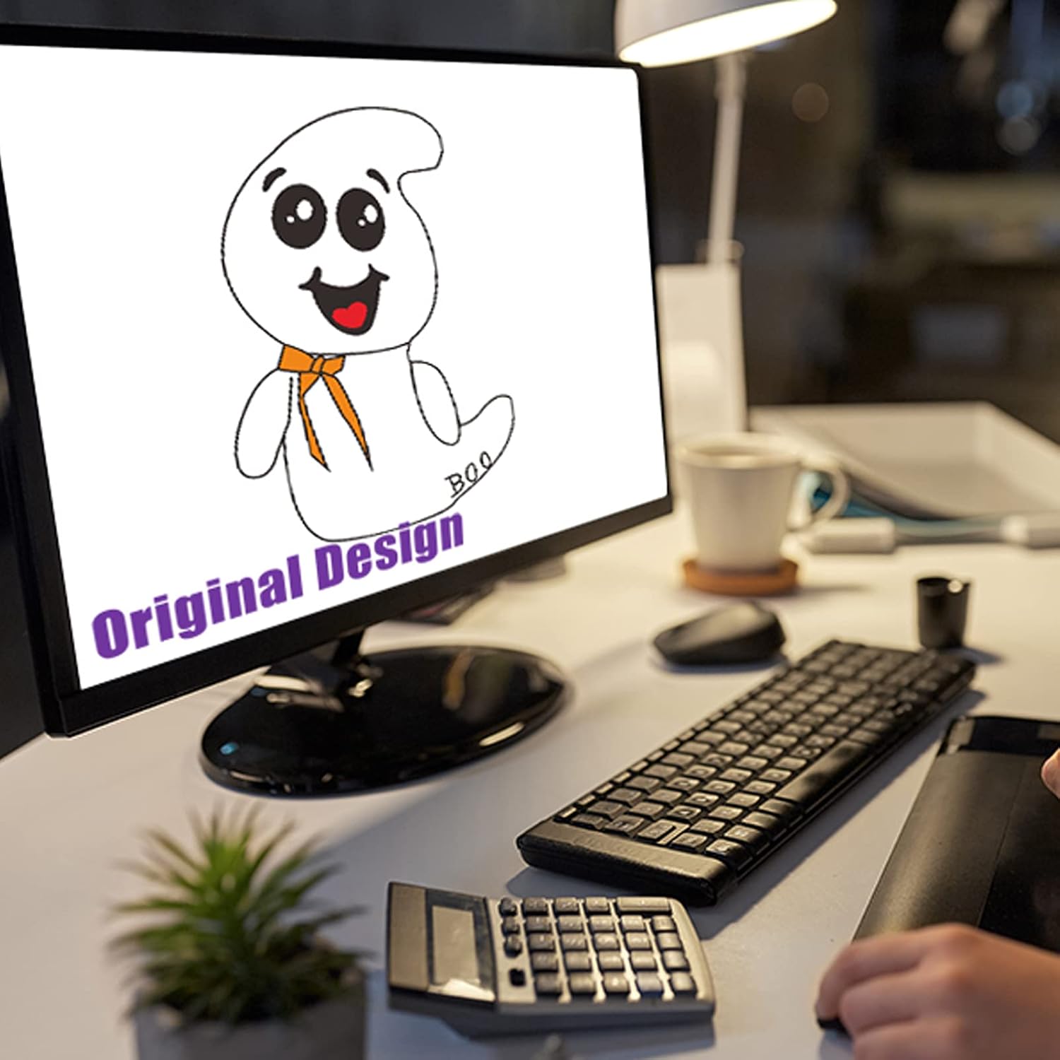 GOOSH 4 FT Halloween Inflatable Outdoor White Cute Ghost, Blow Up Yard Decoration Clearance with LED Lights Built-in for Holiday/Party/Yard/Garden : Patio, Lawn & Garden