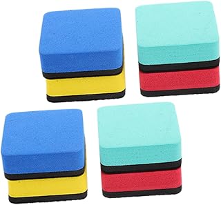 Operitacx 8 Peças Novo Material Borracha Magnética Vidro Acessórios De Escritório Acessórios De Quadro Branco Apagadores A Seco Presente Quadro Branco De Vidro Magnético Quadros Brancos