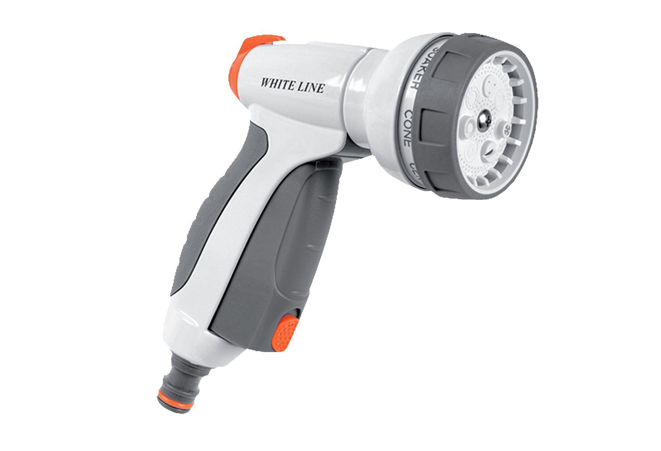Cost Wise Garden Watering 5 Dial Spray Pattern Metal Frame Outdoor Hose Spray Gun,With Trigger Grip And Universal Click Hose Connection