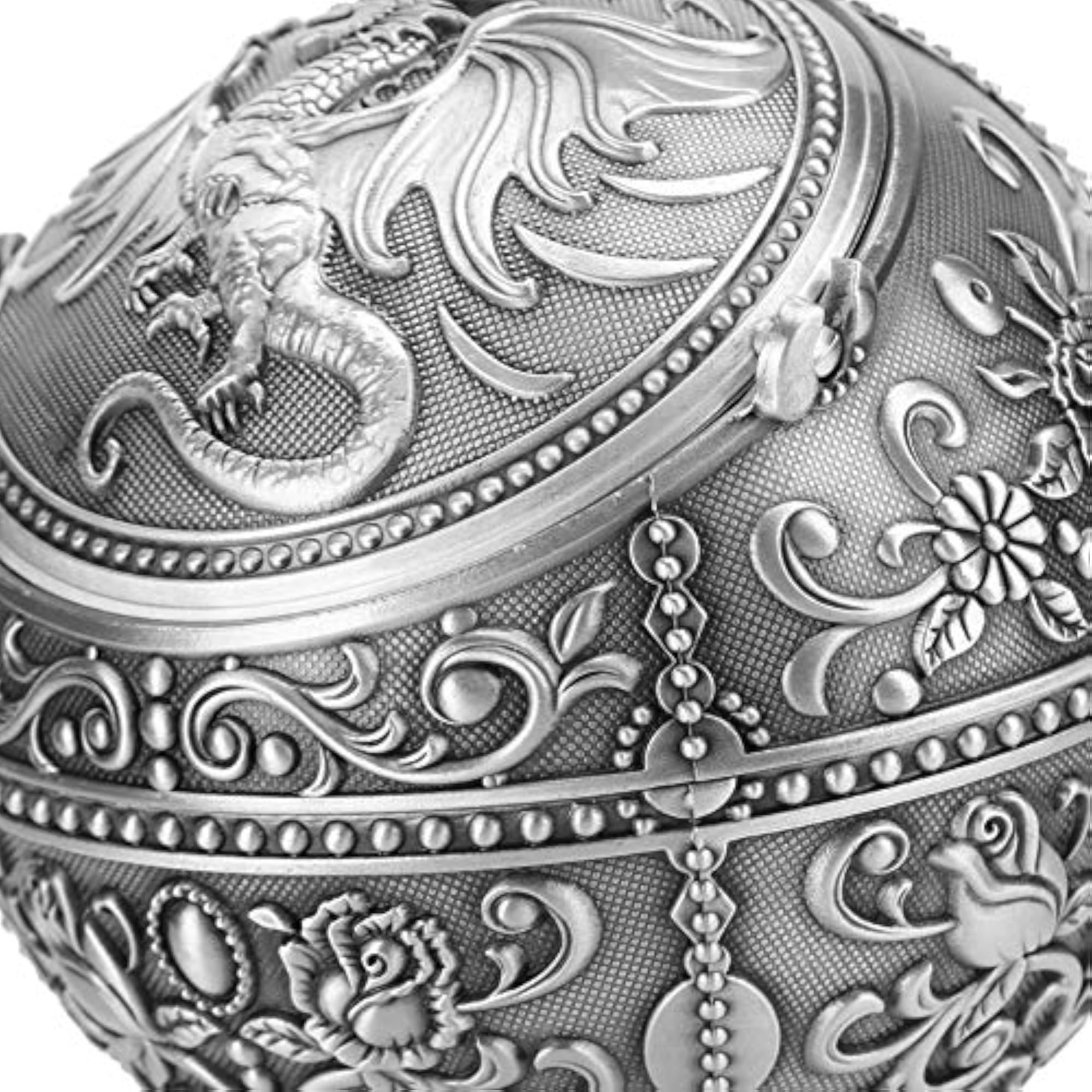 Windproof Dragon Pattern Zinc Alloy Ashtray