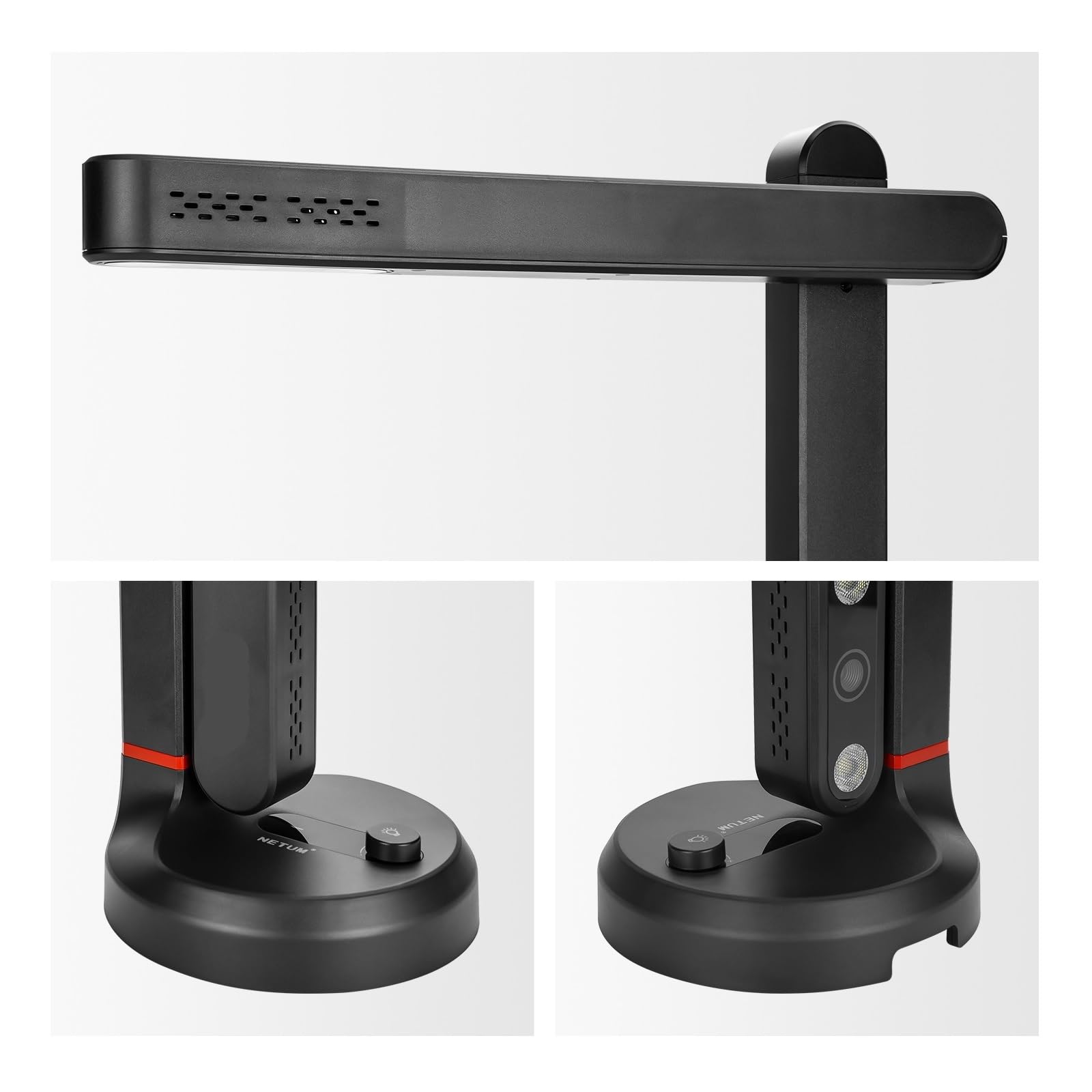 Scanner per documenti, Scanner for libri con pixel da 1300 W for documenti messa a fuoco automatica Formato massimo A4 A3 scrivania tavolo a LED Smart OCR