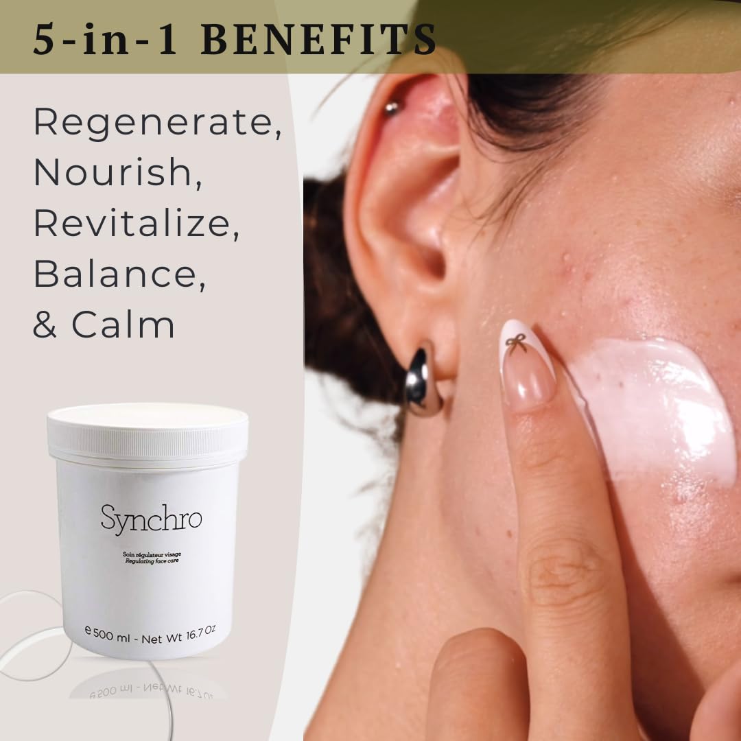 Synchro 調整クリーム 500ml Amazon.com: Gernetic Synchro Regulating Face Cream 500ml/16.7oz +