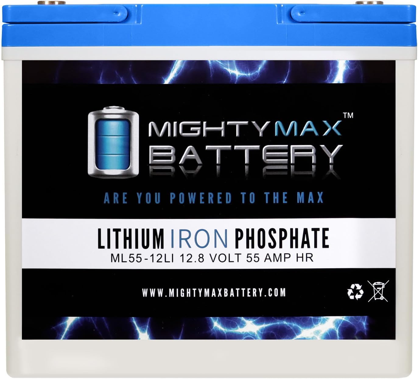 Mighty Max Battery12V 55AH Lithium Battery Replacement for Invacare Nutron R32 R32LX