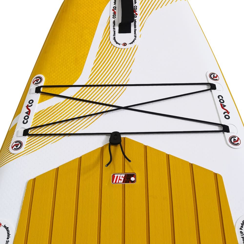 Coasto Argo Double Chambre Tabla Sup, Adultos Unisex, Amarillo, 11'