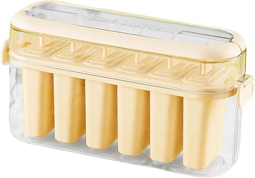 Moldes de paletas con tapas, máquina de hielo para hielo casero y golosinas, bandeja para cubitos de hielo, contenedor de hielo para refrigerador