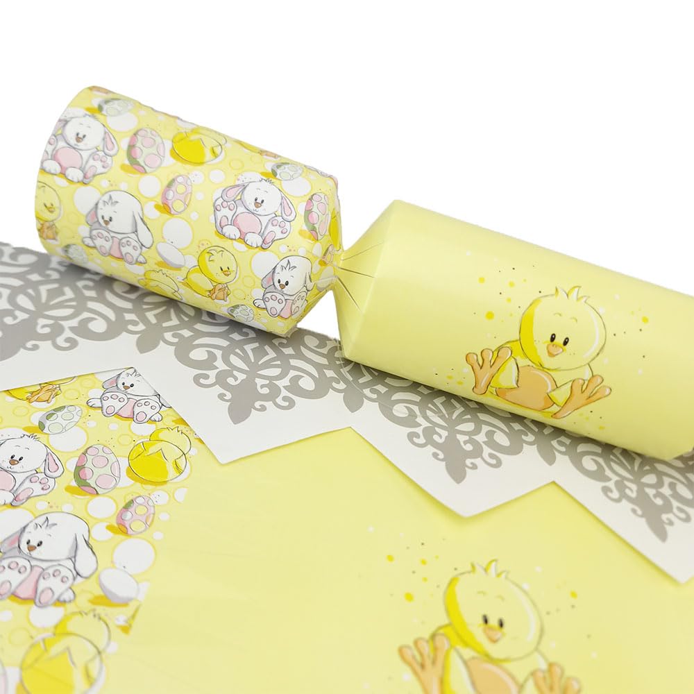 That's Crackers! Yellow 6 Large Cute Easter Chick Cracker Making Craft Kit - Make & Fill Your Own