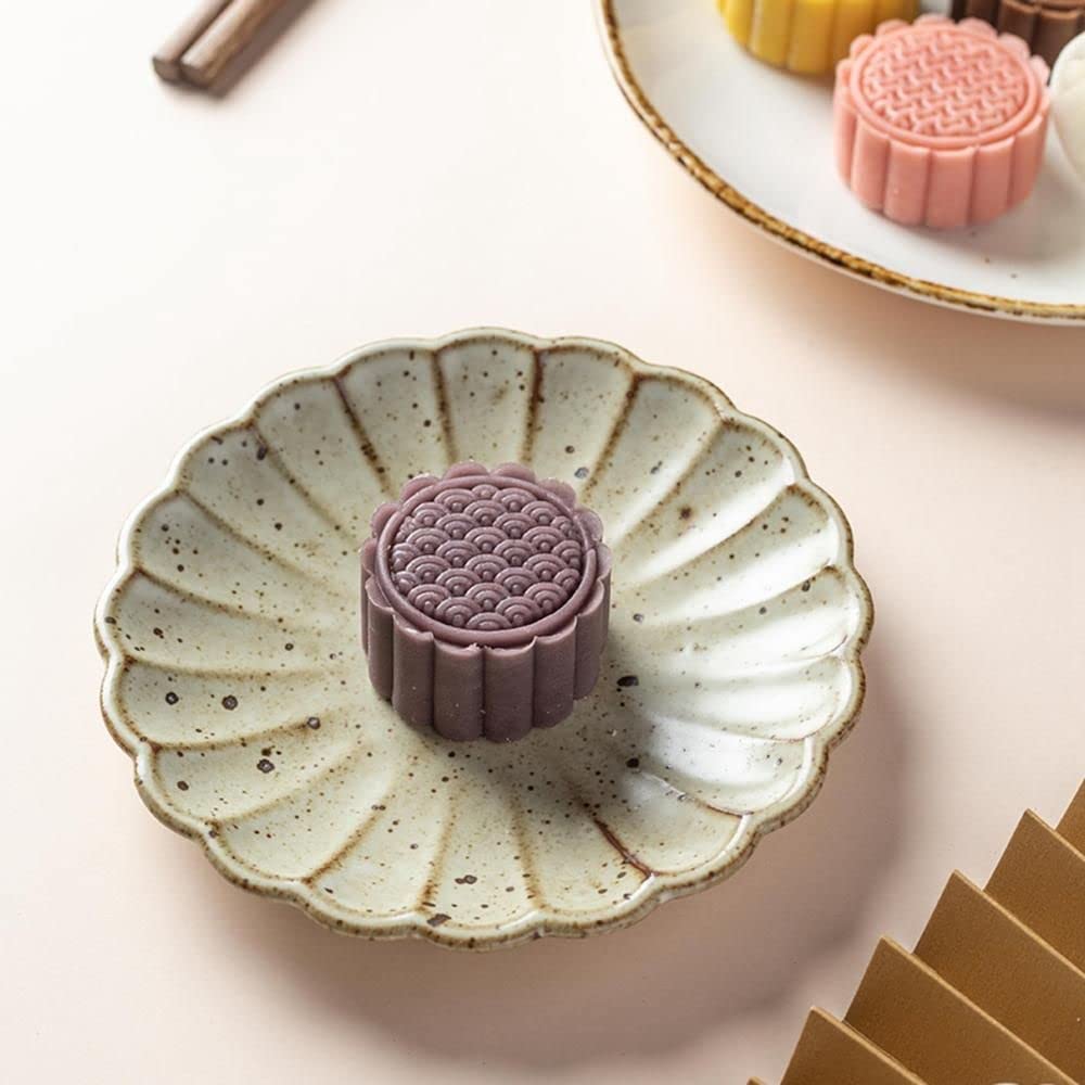 Moule à Gâteaux De Lune 50g Avec 6 Tampons Décoratifs - ABS Alimentaire, Hauteur Réglable - Pour Biscuits Et Desserts DIY