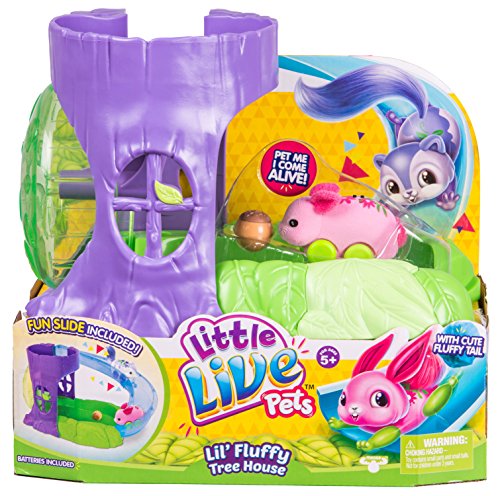 Little Live Pets S1 Lil' Fluffy Friends - Lil' Fluffy Tree House - Blossom Bunny