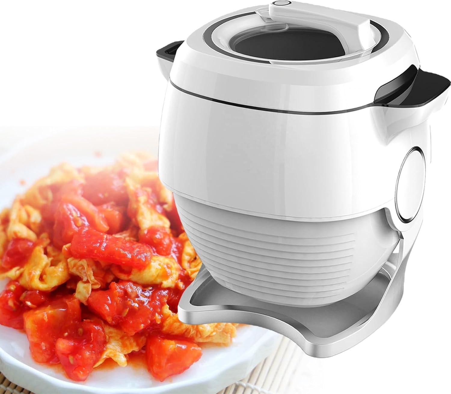 Commercial Food Processor, 6L Intelligent Automatic Cooking Machine With 360° Rotating And All-round Heating, Drum Type Food Processor(220V)