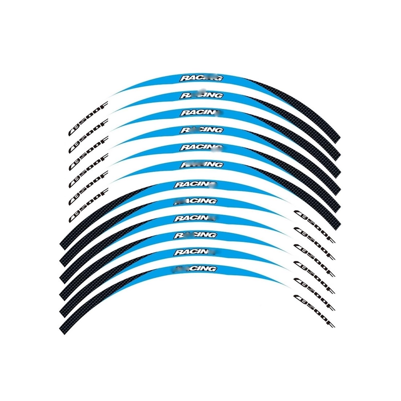 Reflective Motorcycle Wheel Sticker Rim for CB500F Motorcycle Wheel Sticker Stripe Reflective Rim(3)