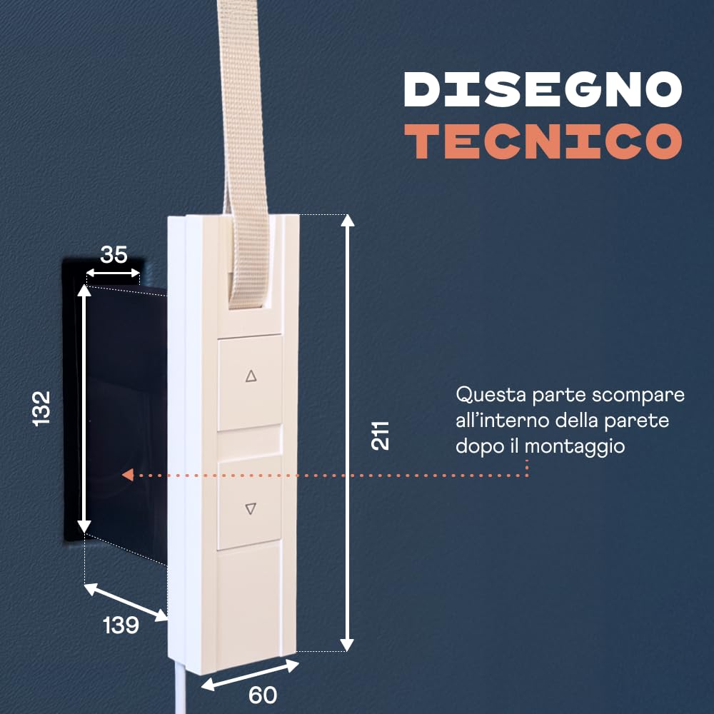 Home Pilot - Avvolgitore da incasso smart Pure per il comando di tapparelle. Tapparelle smart | Montaggio rapido – 10122345
