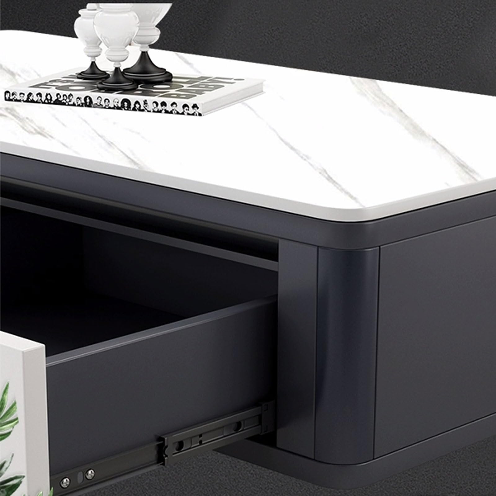 Mueble de TV Consola de TV flotante moderna montada en la pared de 63 pulgadas con 2 cajones y estante, soporte for TV que ahorra espacio, mueble de TV colgante decorativo contemporáneo for almacenami