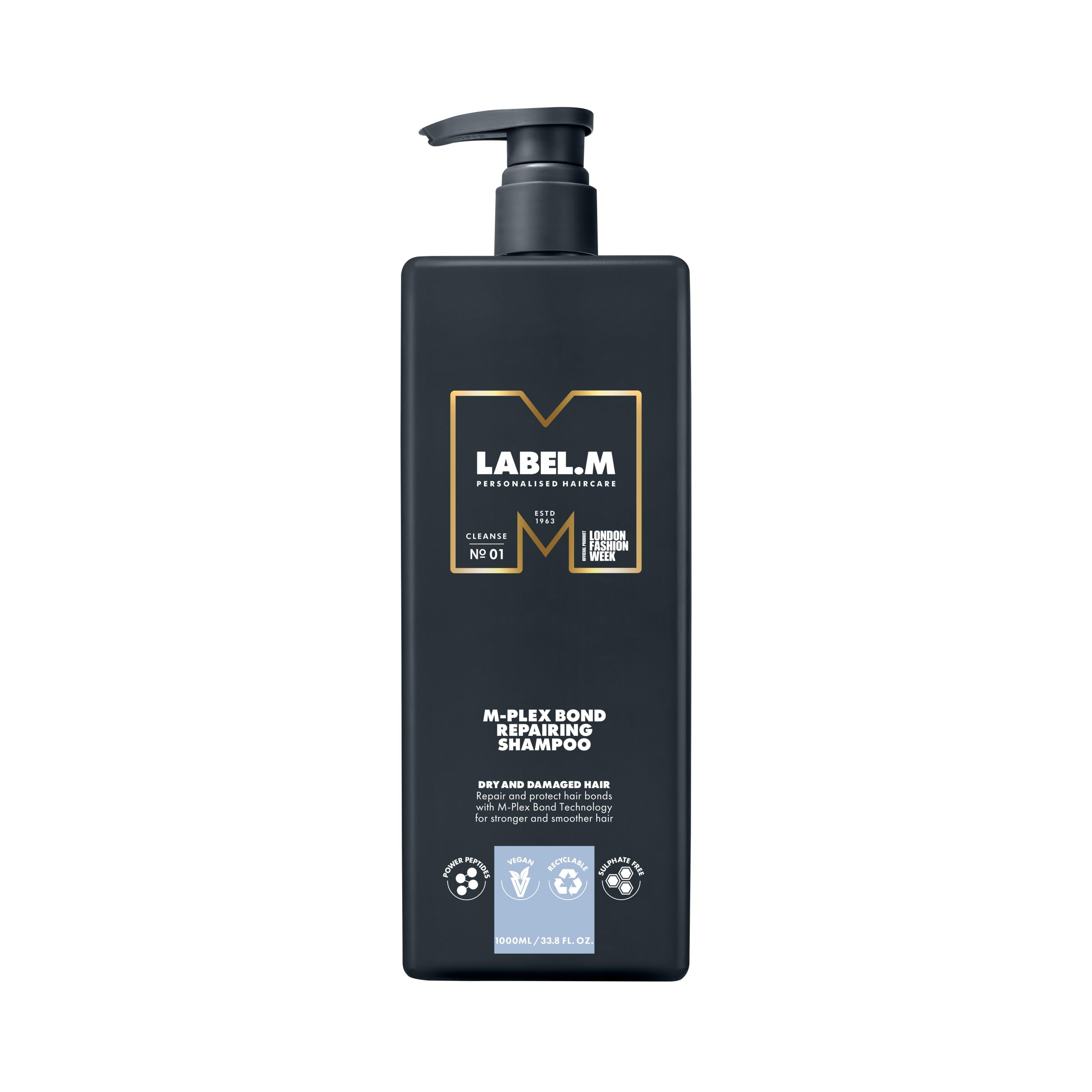 LABEL.M M-Plex Bond Repairing Shampoo 1000ml – With Recyclable Pump