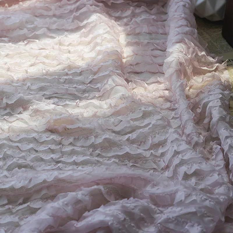 150 cm breit 200 cm lang Krepp-Chiffon-Stoff Spitze Bestickt halbdurchsichtiger Chiffon-Stoff Meterware Chiffon-Stoff für Stoff DIY-Schal