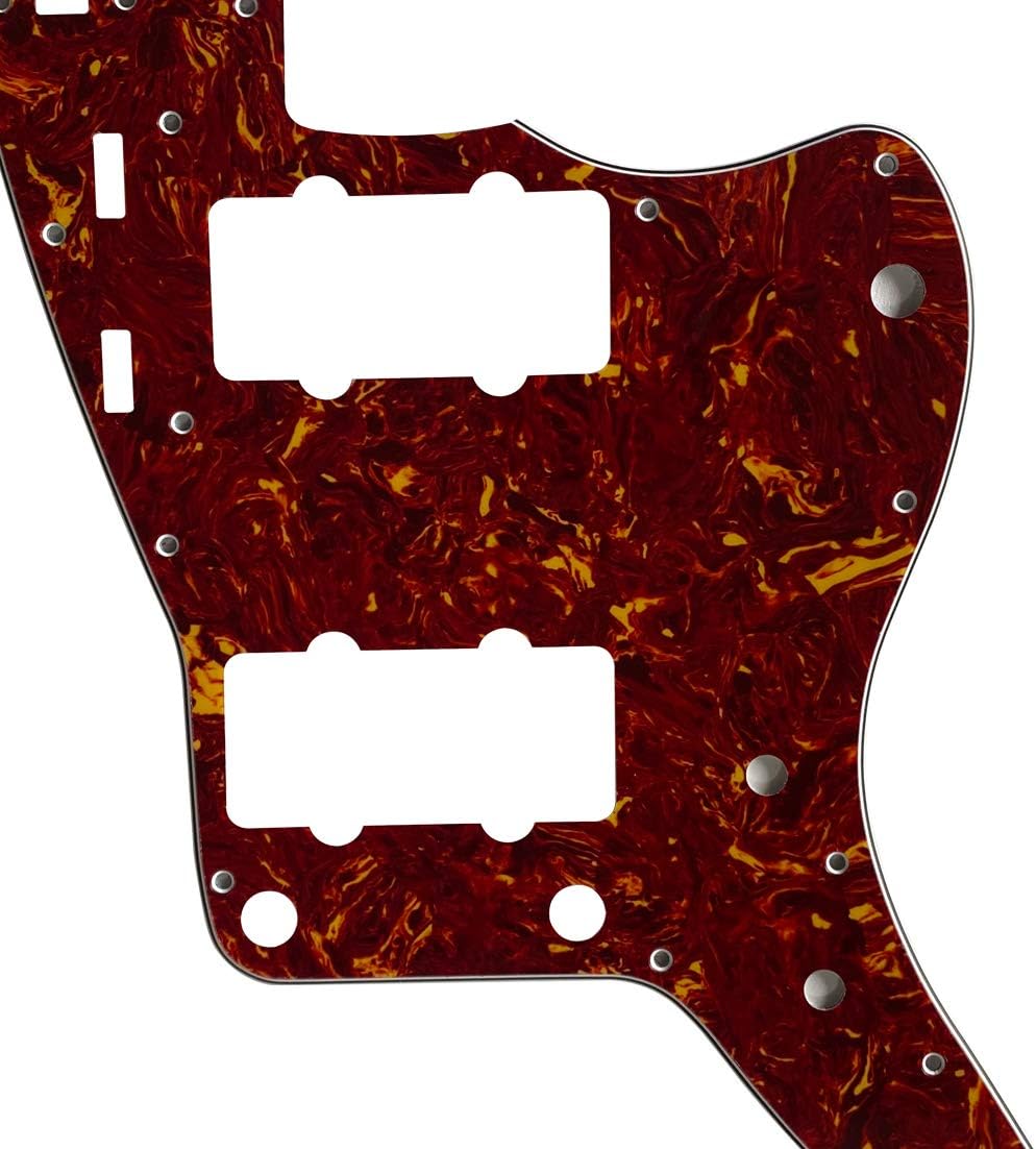 For US Jazzmaster Scratch Plate Guitar Pickguard (4 Ply Red Tortoise)