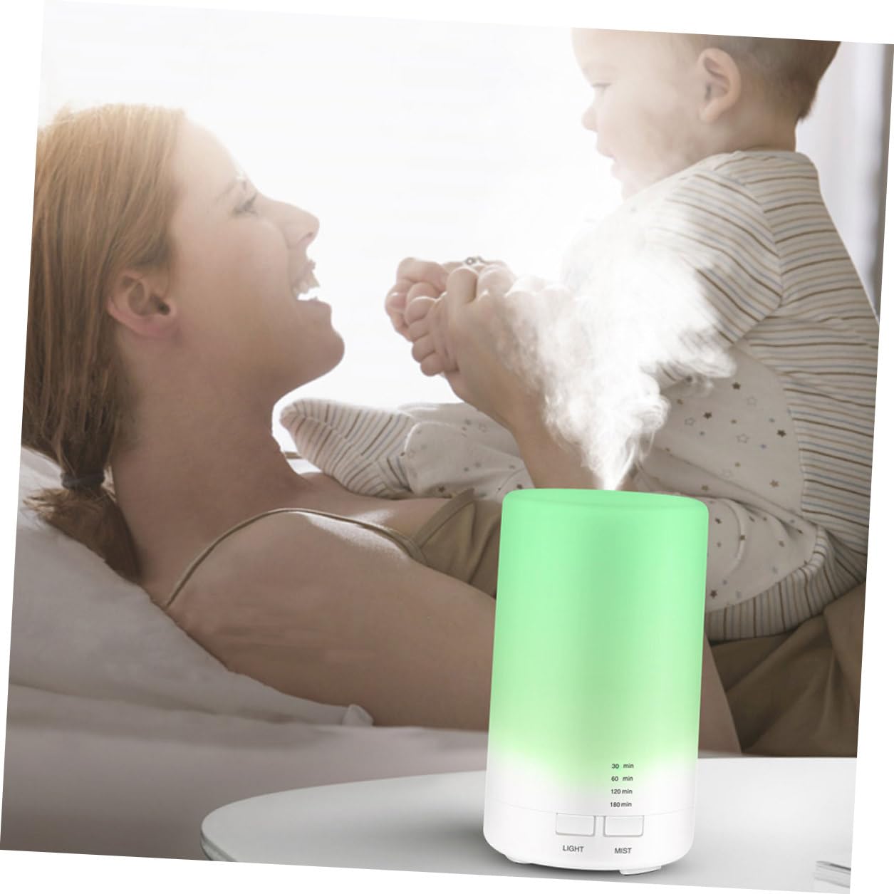 Difusor Aromaterapia con Luz LED Silencioso y USB Humidificador Portátil para Oficina y Hogar Apagado Automático para Aceites Esenciales