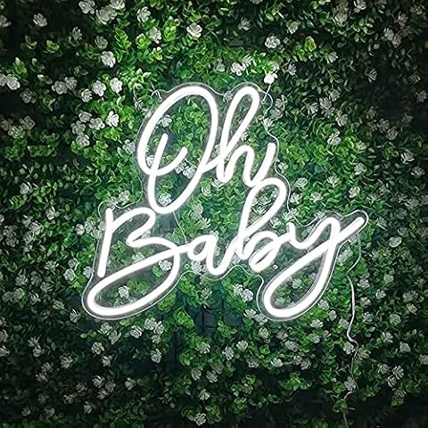 Oh Baby Neon Sign with Dimmer Cover