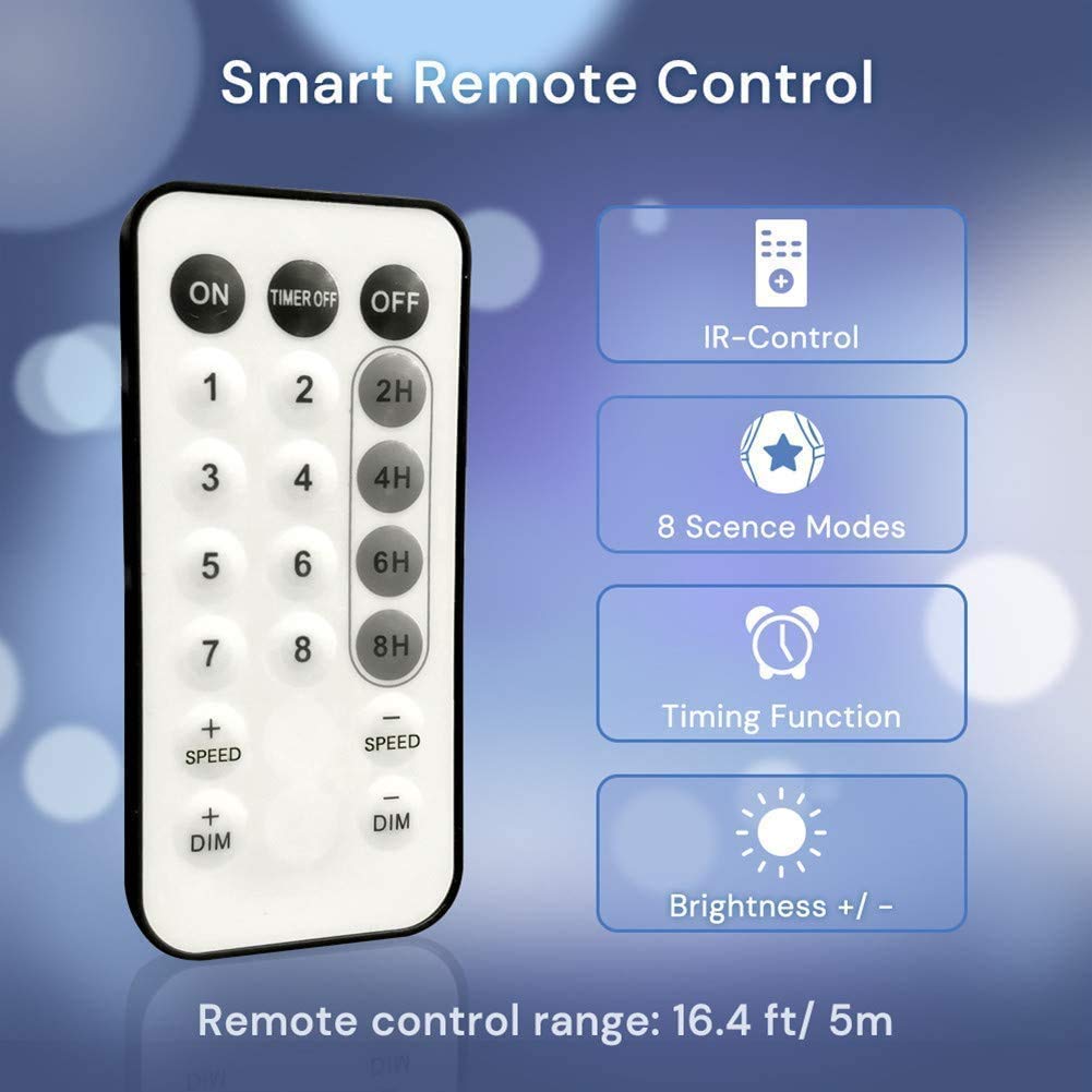 Confezione da 4 luci a 60 LED da 60 LED, con 8 modalità di controllo remoto e timer, impermeabili, filo di rame, luci scintillanti per camera da letto, matrimoni, feste, Natale, bianco freddo