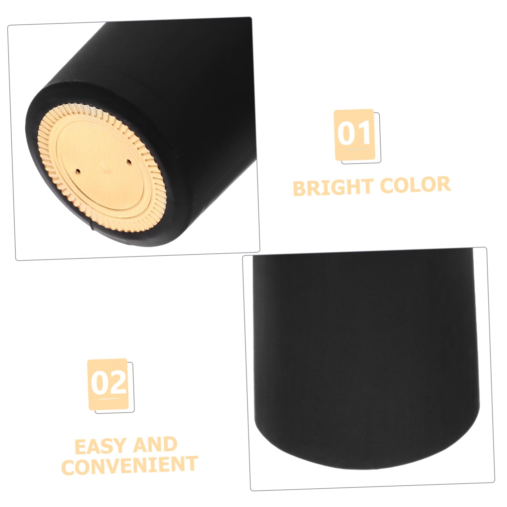 VILLFUL 60pcs Wine Capsule Heat Shrinker Shrink Wraps Bottle Tops Sealing Sleeves for Wine Bottles